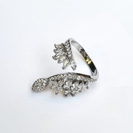 Butterfly Zircon Open Ring