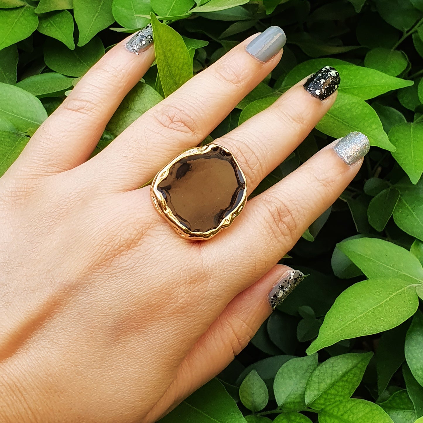 Gold Eclipse Ring