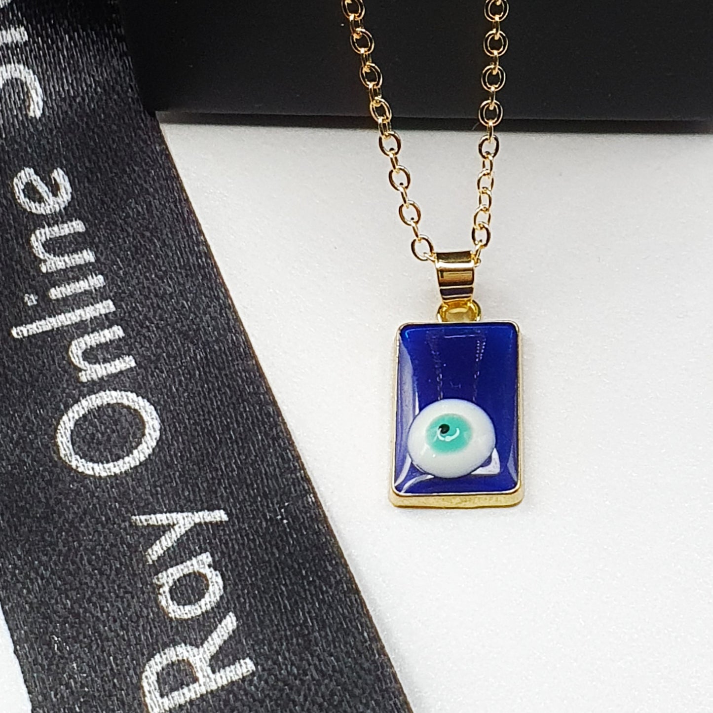 Turkish Eye Geometric Necklace