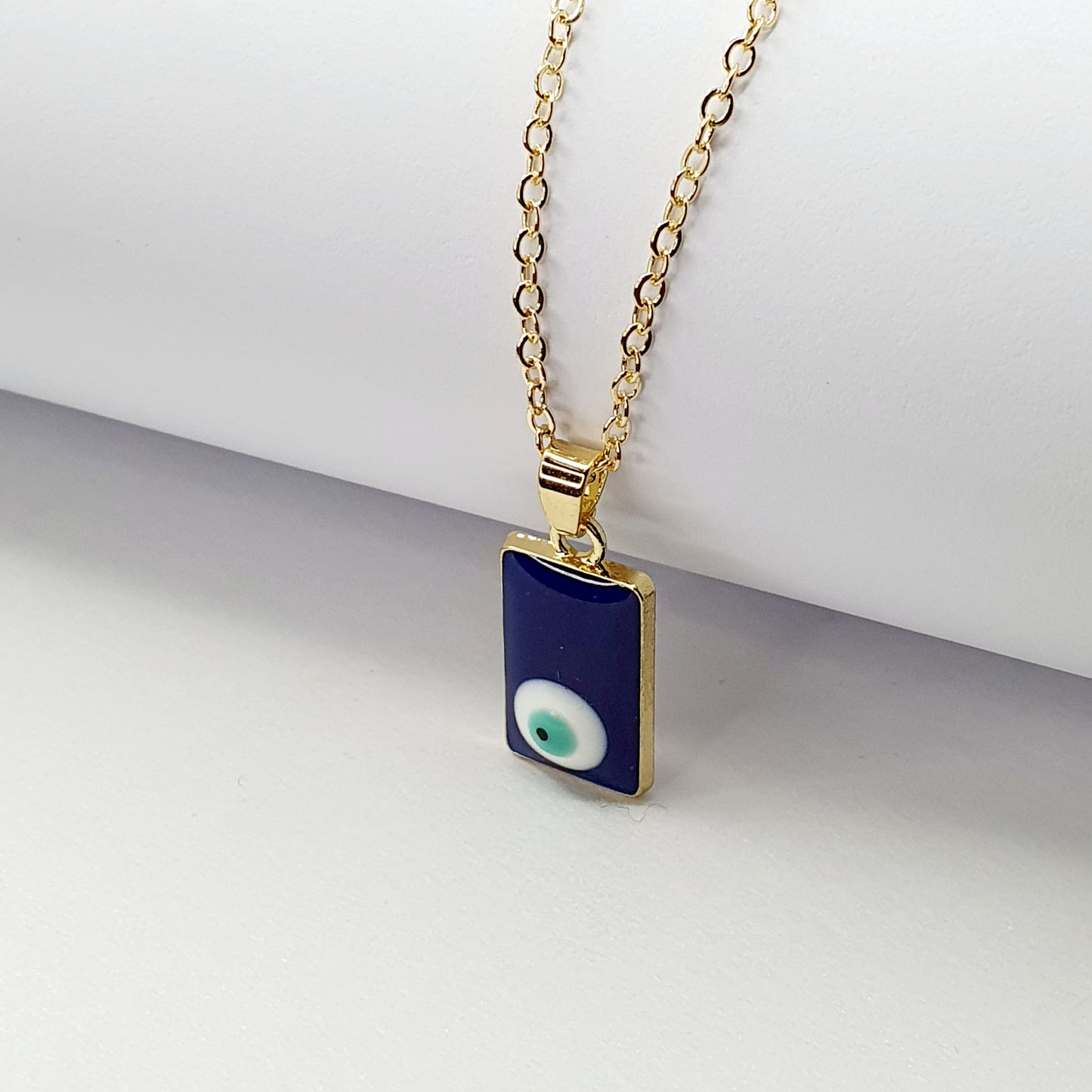 Turkish Eye Geometric Necklace