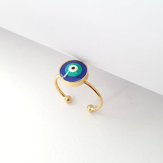 Turkish Eye Resin Ring