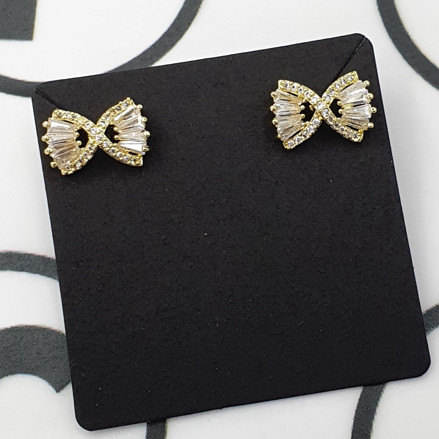 Wavy Bow Earrings