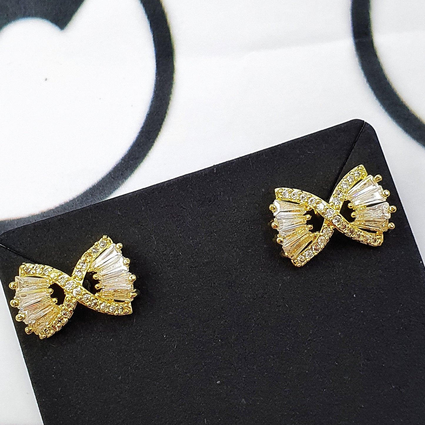 Wavy Bow Earrings