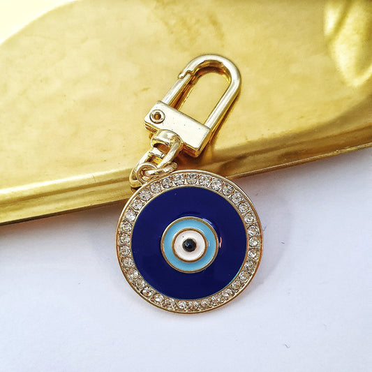 Circular Turkish Eye Key Chain