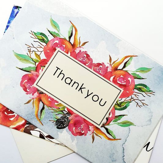 Thank you Card-Floral Bouquet