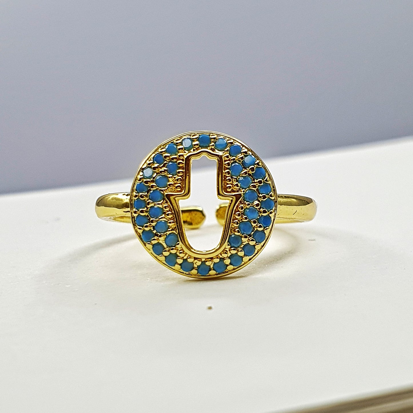 Hamsa Ring Set