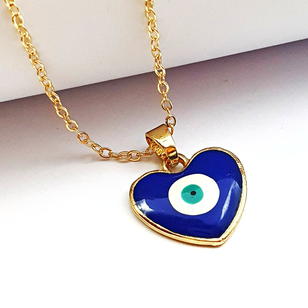 Heart Turkish Eye Necklace