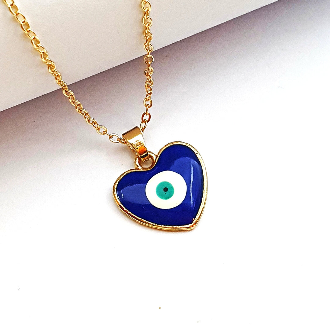 Heart Turkish Eye Necklace