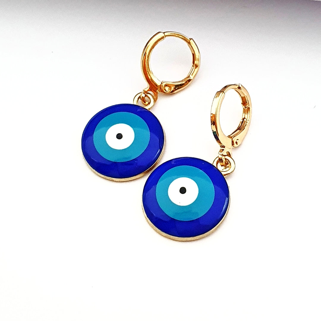 Turkish Eye Enamel Necklace Jewelry Set