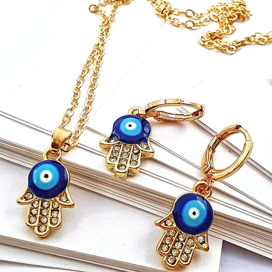 Hamsa Enamel Set