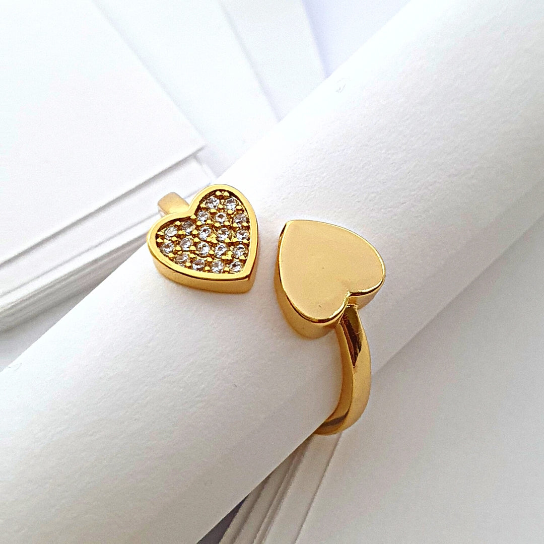 Heart Zircon Ring