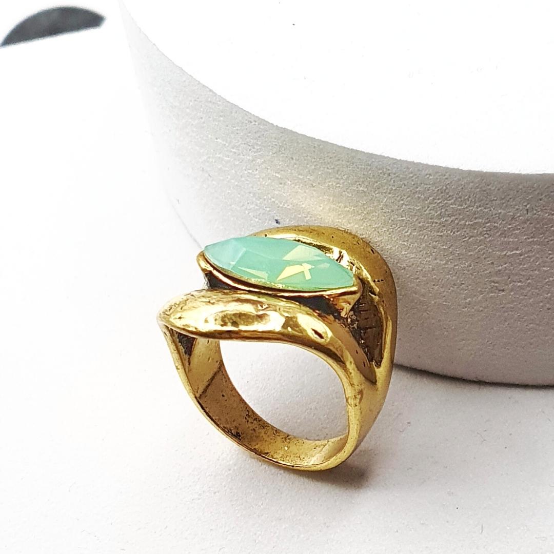 Green Opal Antique Ring