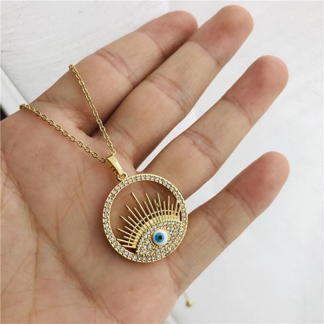 Dawn Turkish Eye Necklace