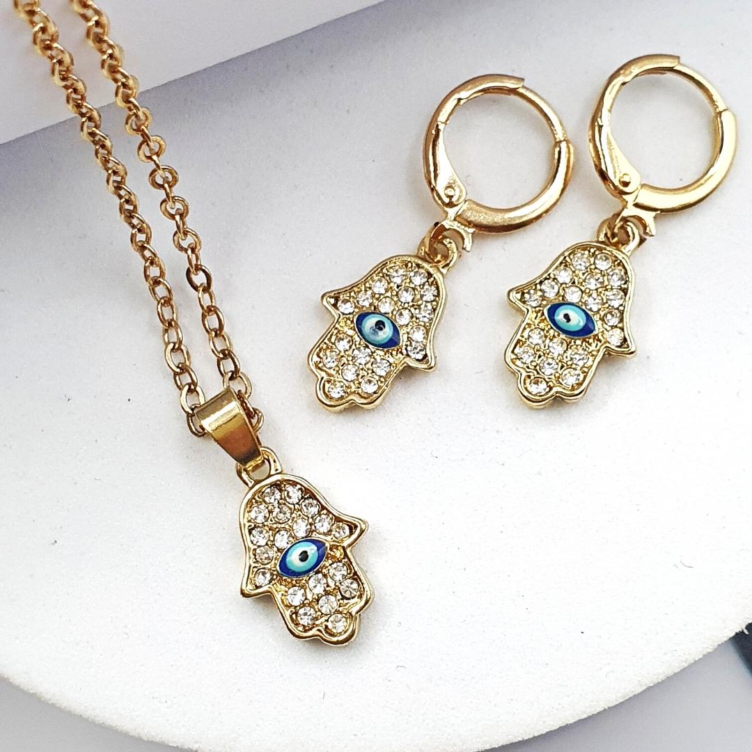 Turkish Hamsa Jewelry Set