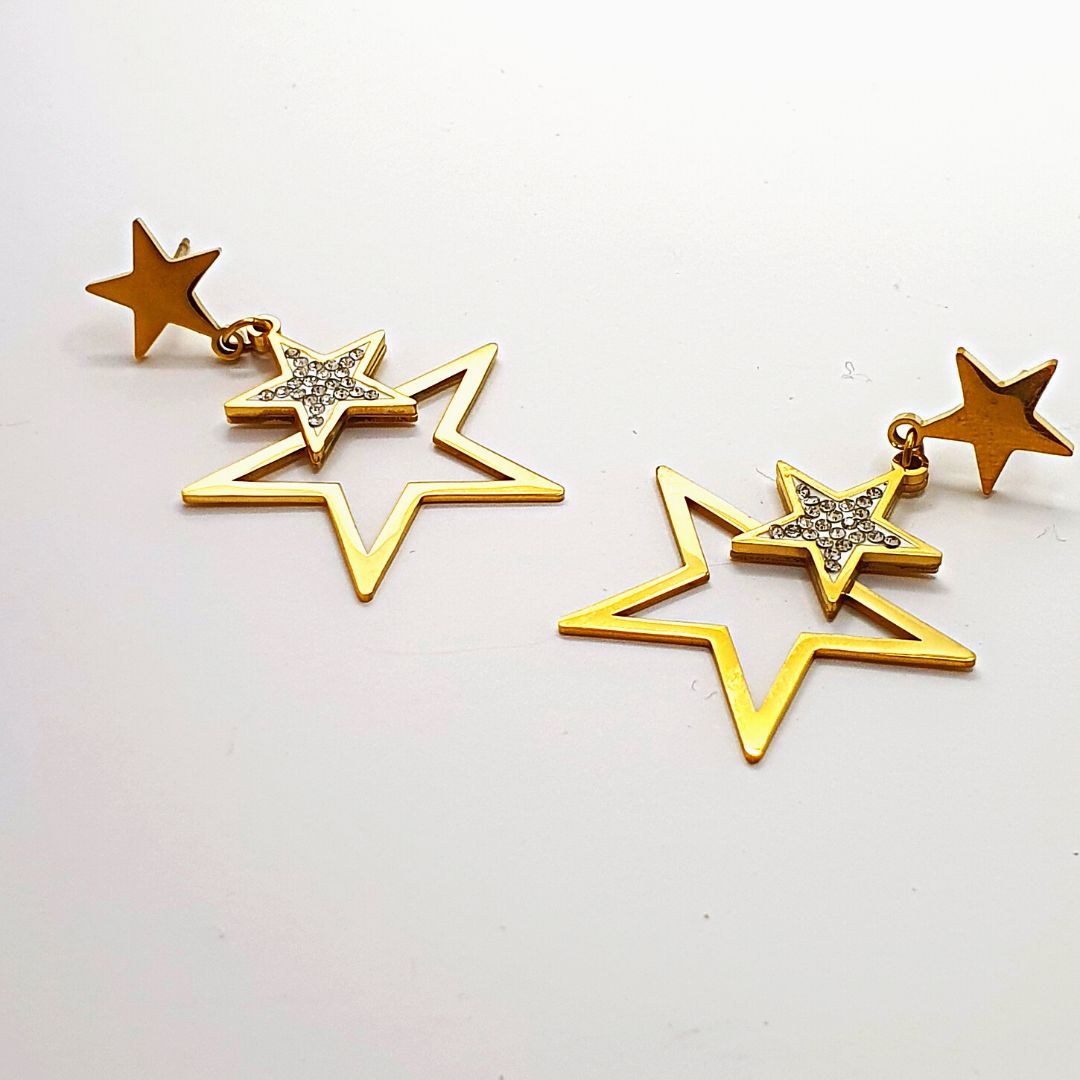 Star Zircon Earrings