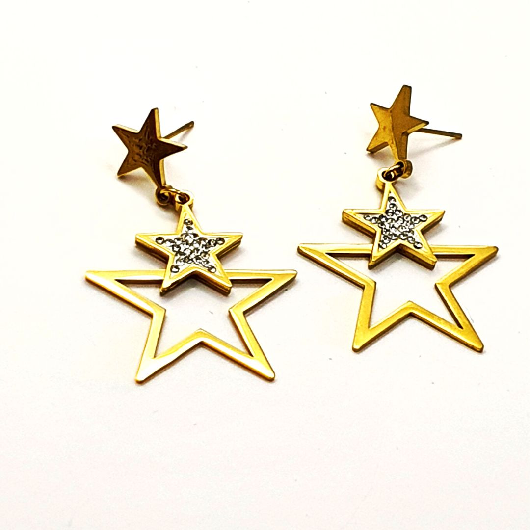 Star Zircon Earrings