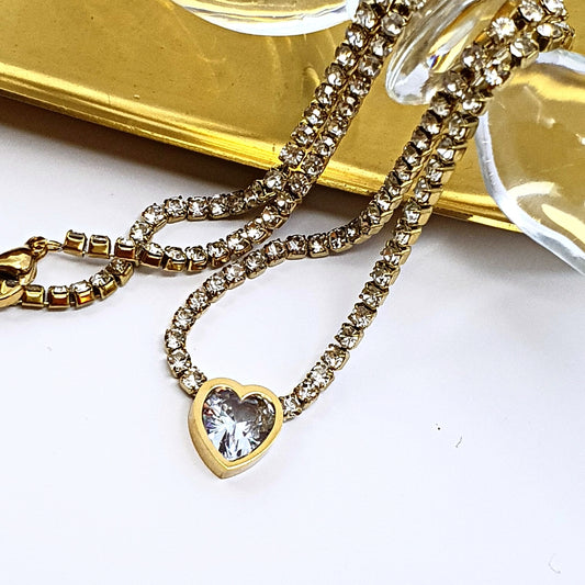 Heart Trail Necklace