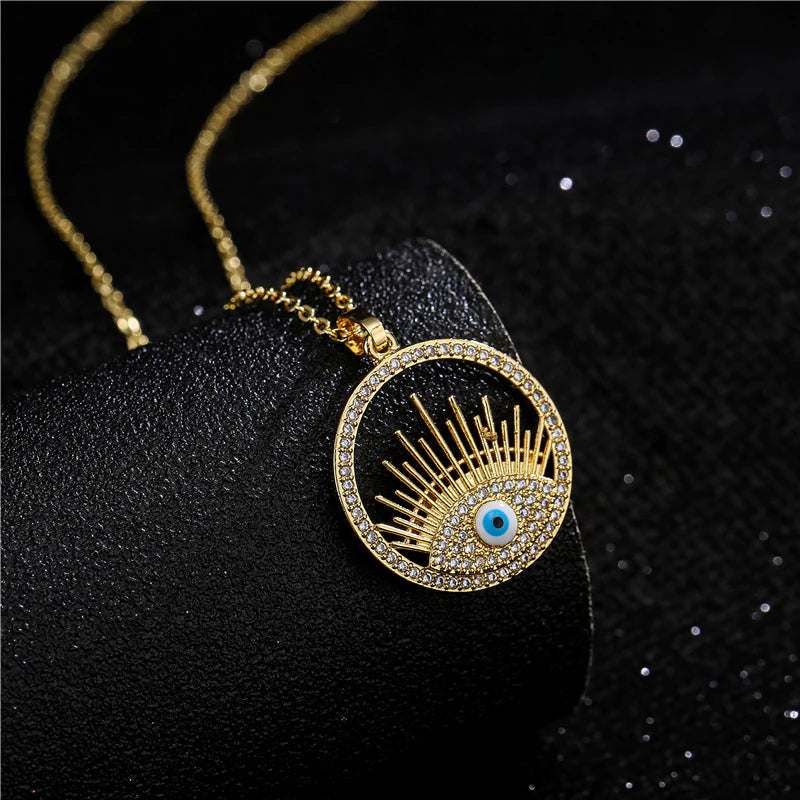 Dawn Turkish Eye Necklace