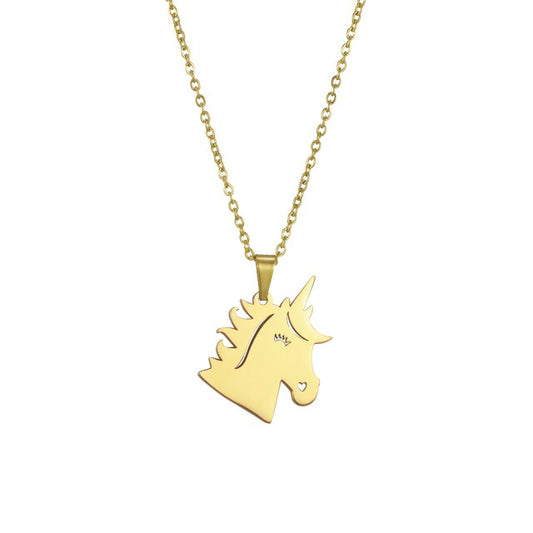 Smiling Unicorn Necklace