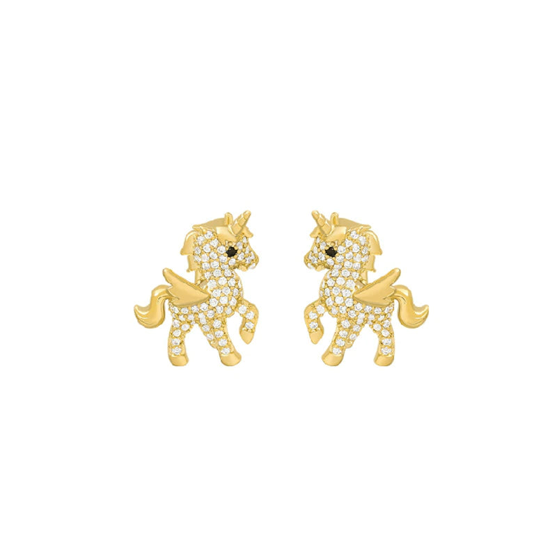 Unicorn Gold Earrings