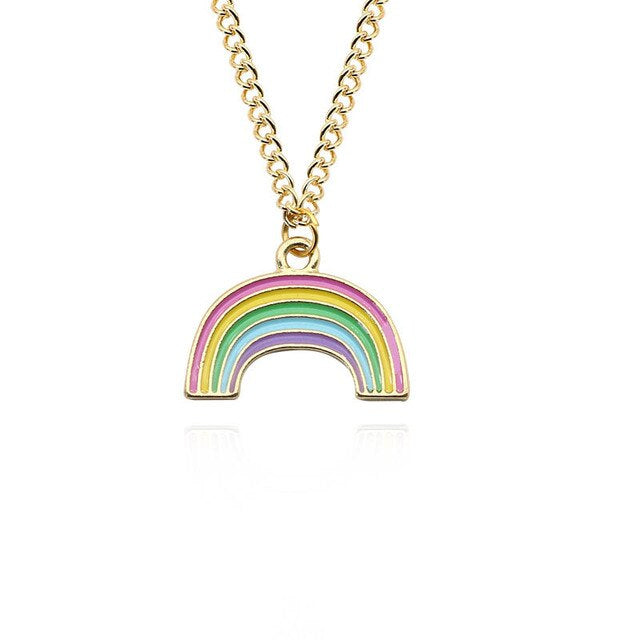 Rainbow Pendant with Chain