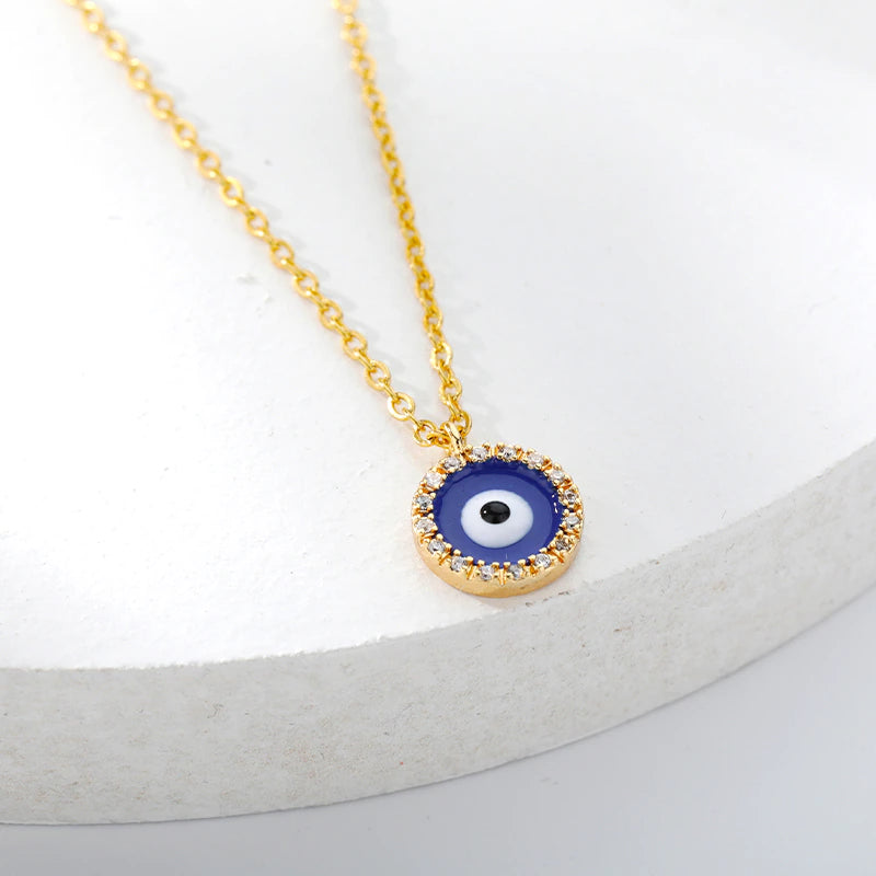 Turkish Eye Charm Necklace