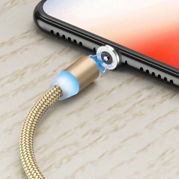 Gold Magnetic Charging Cable with any choice of Pin