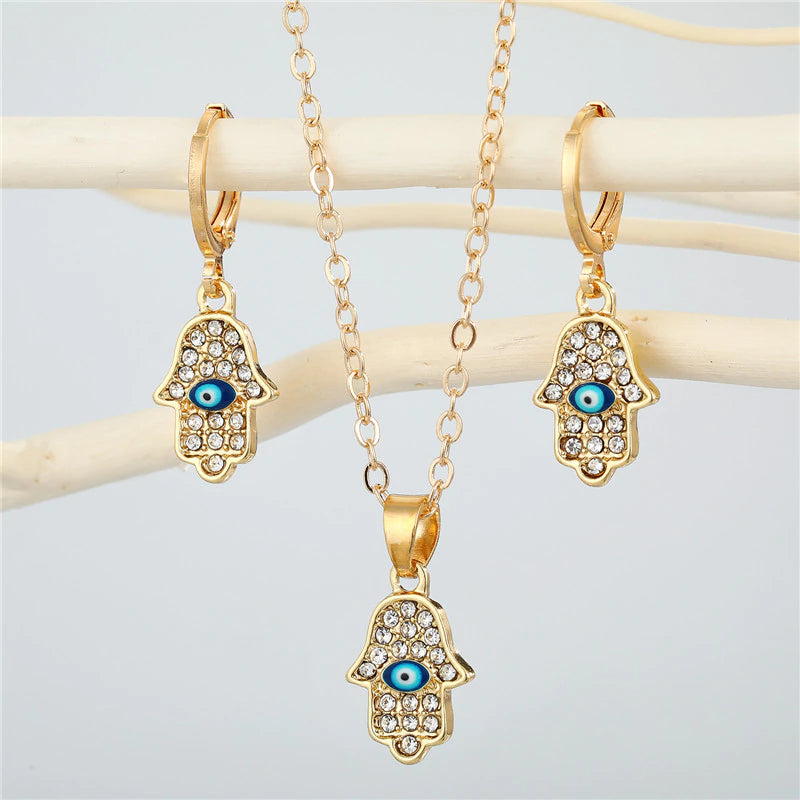 Turkish Hamsa Jewelry Set