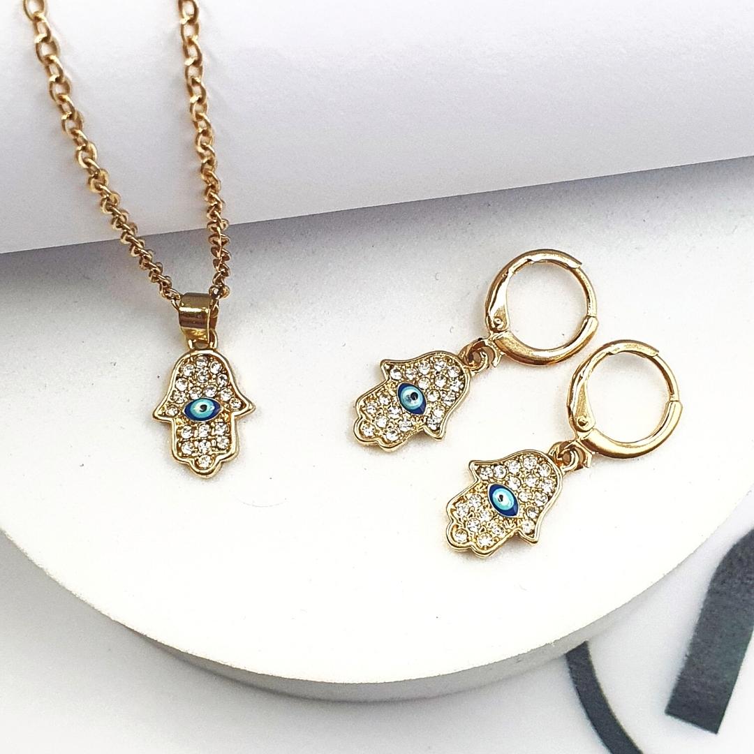 Turkish Hamsa Jewelry Set