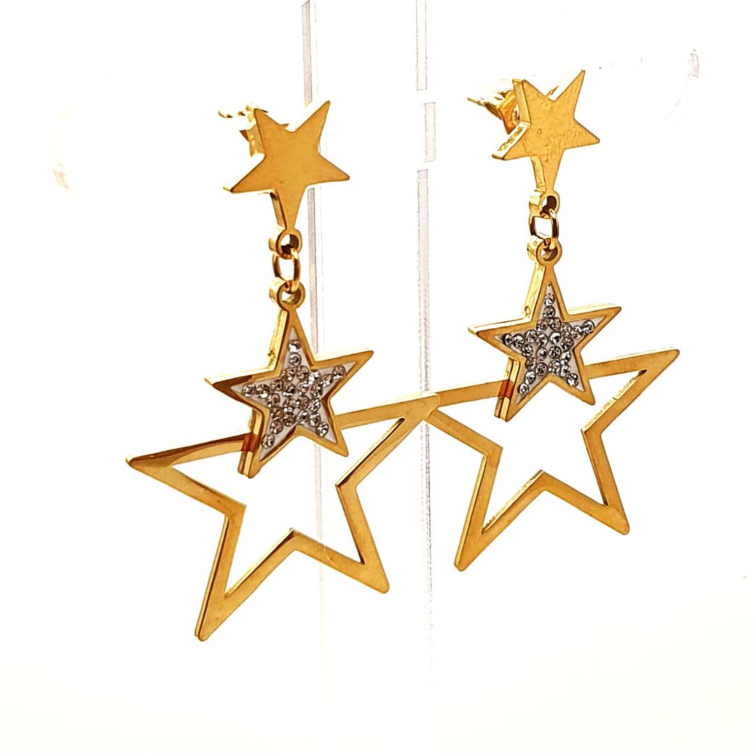 Star Zircon Earrings