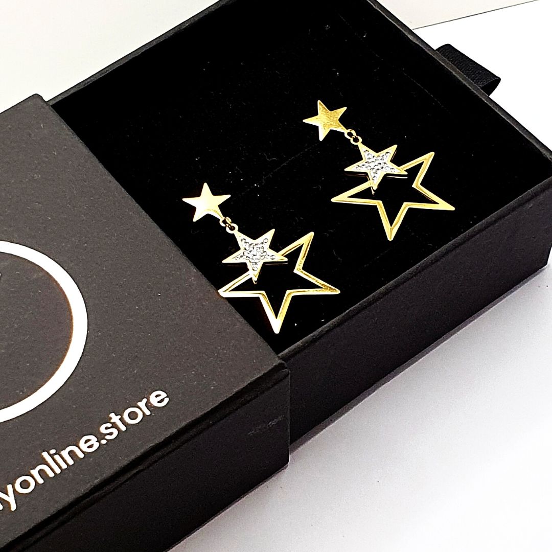 Star Zircon Earrings