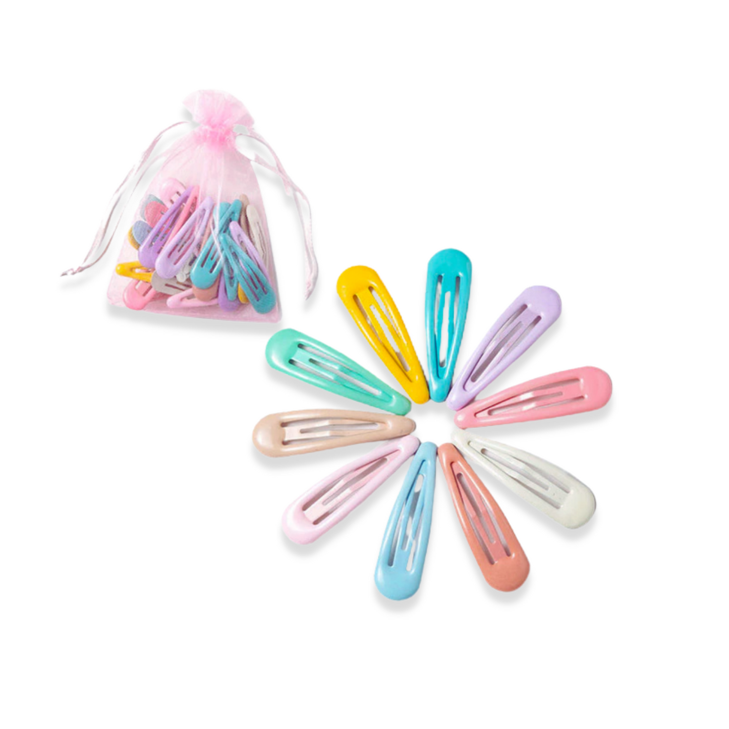 Colorful Snap Clips-10 Pieces