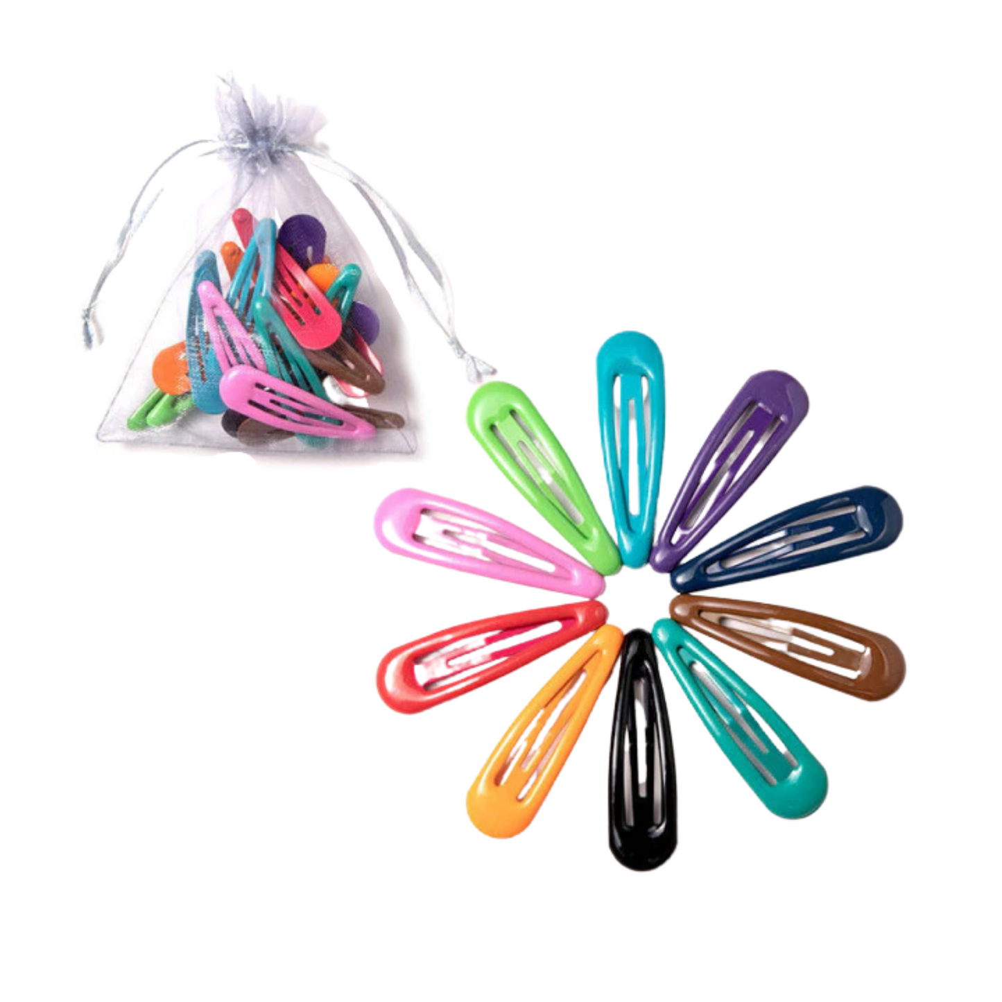 Colorful Snap Clips-10 Pieces