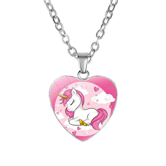 Heart Unicorn Pendants