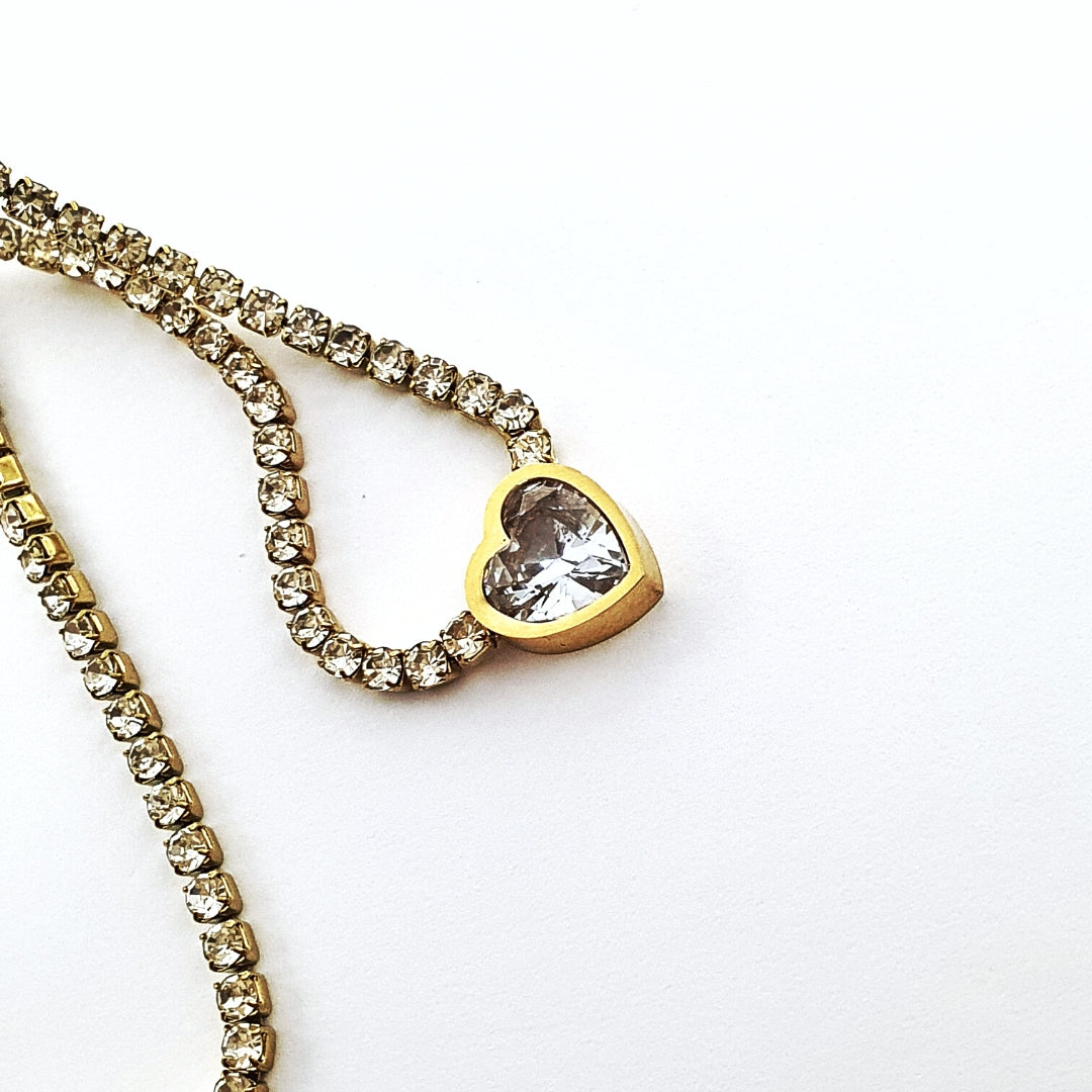 Heart Trail Necklace