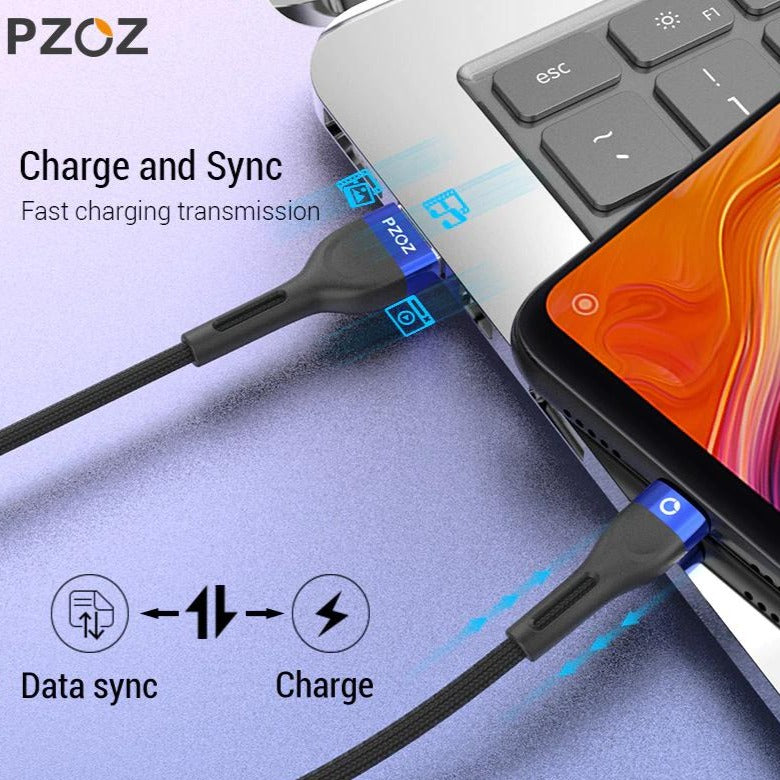 PZOZ Micro USB Cable Fast Charging 3A Microusb Cord