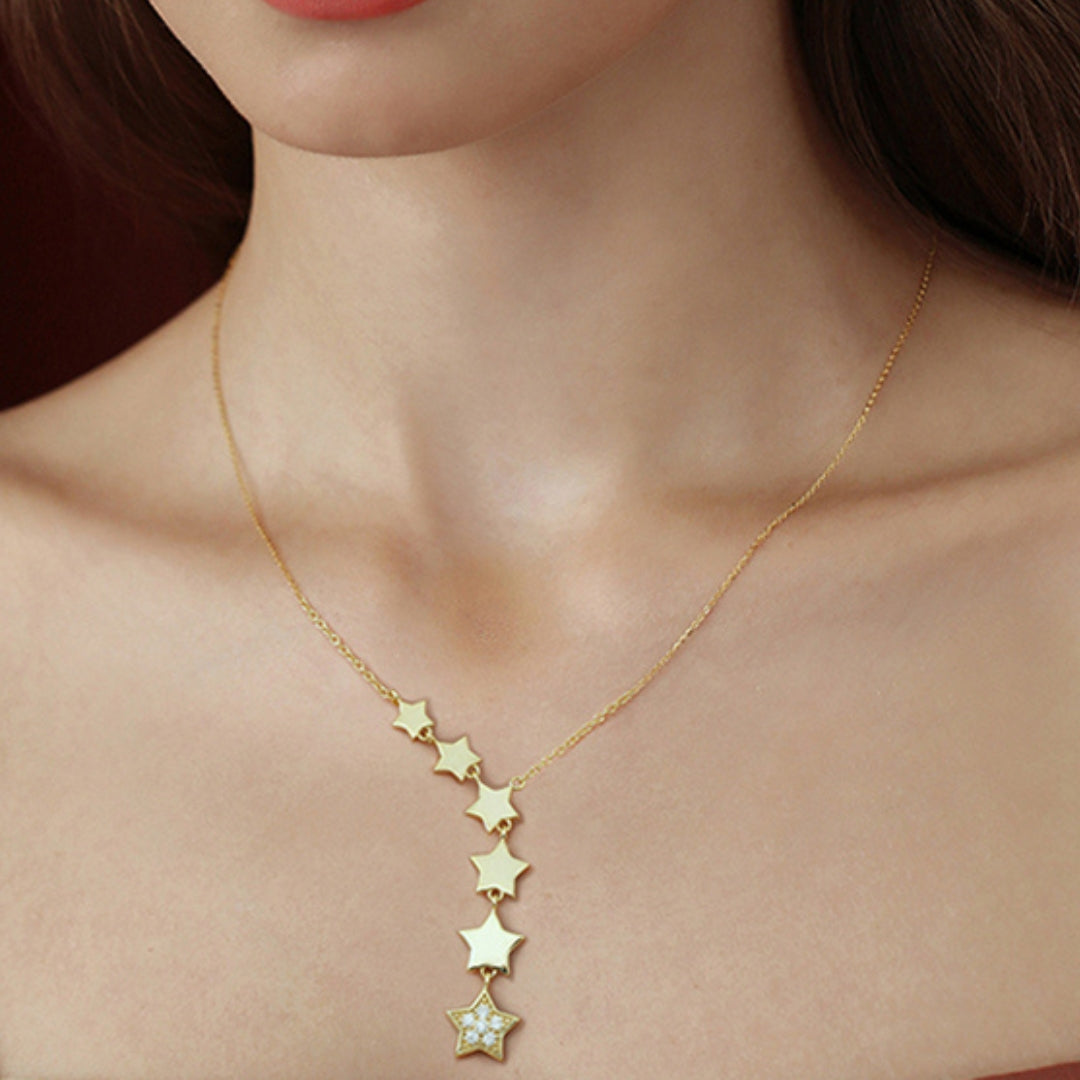 Star Zircon Necklace