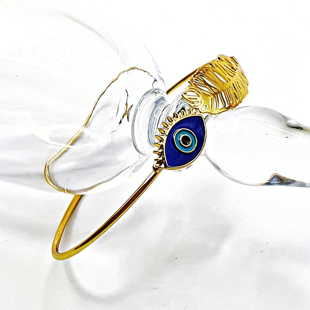 Feather Turkish Eye Bangle