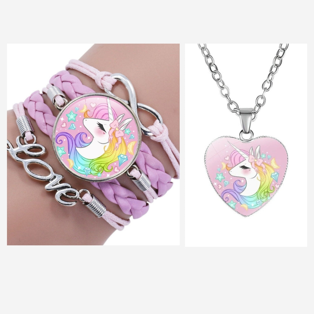 Unicorn Heart Jewelry Set