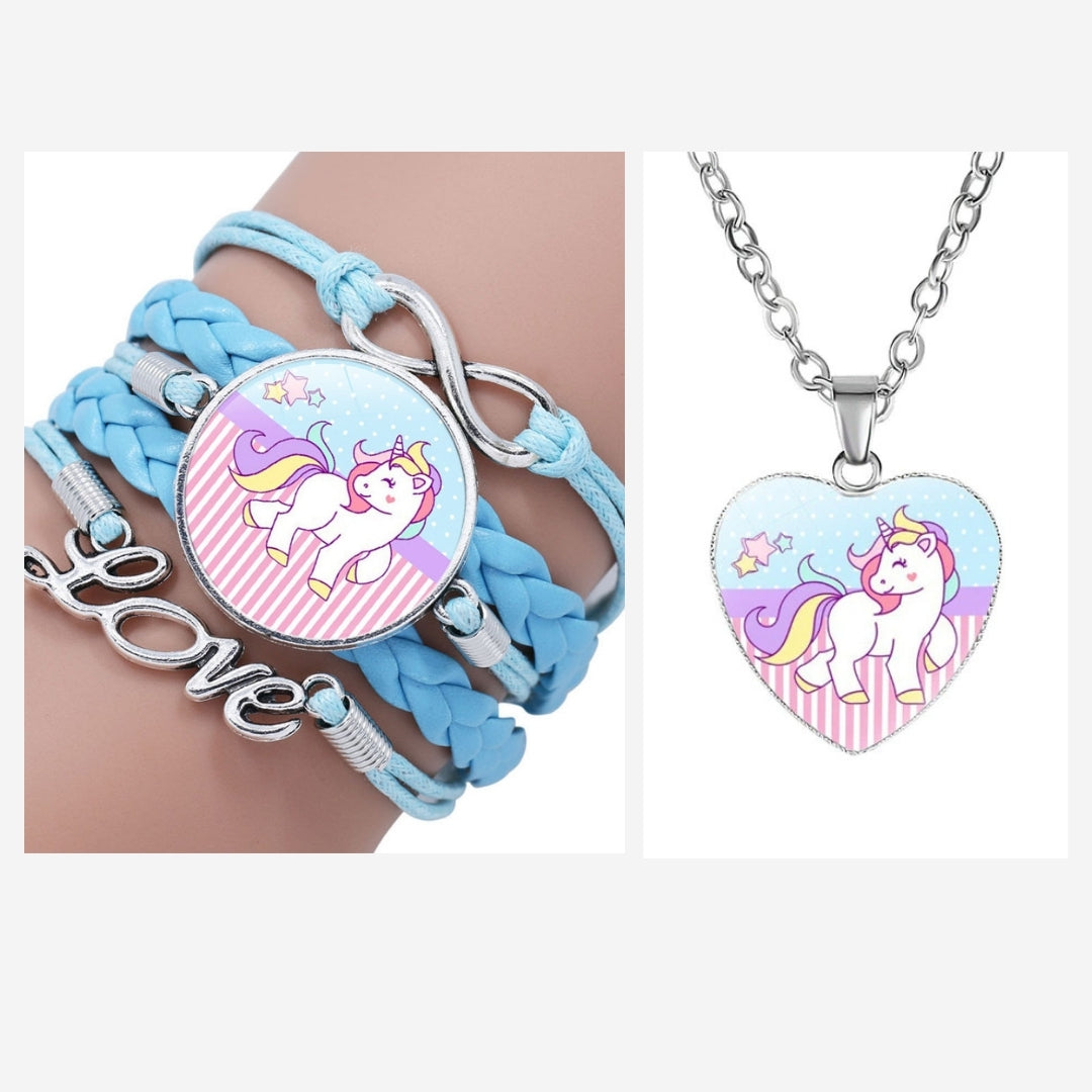 Unicorn Heart Jewelry Set