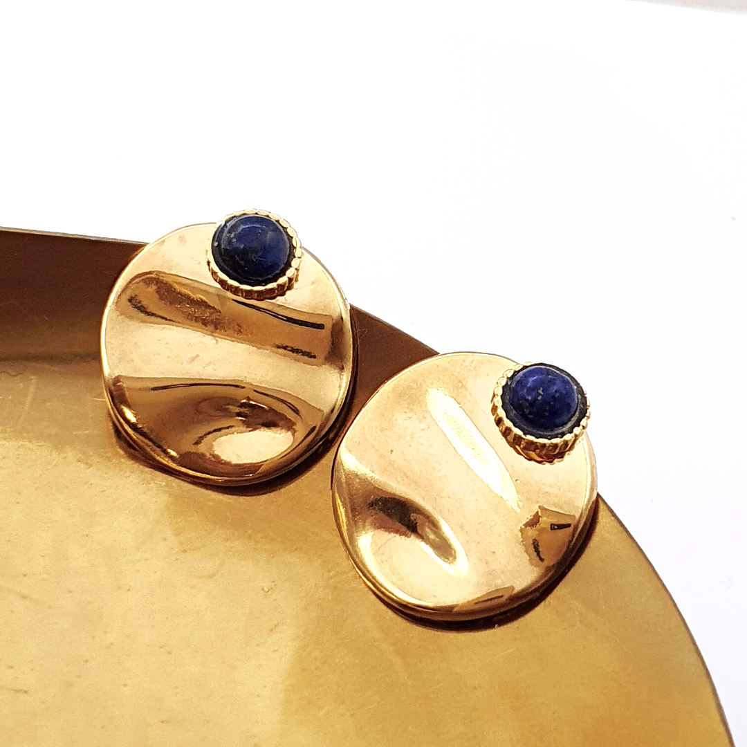 Lapis Stud Earrings