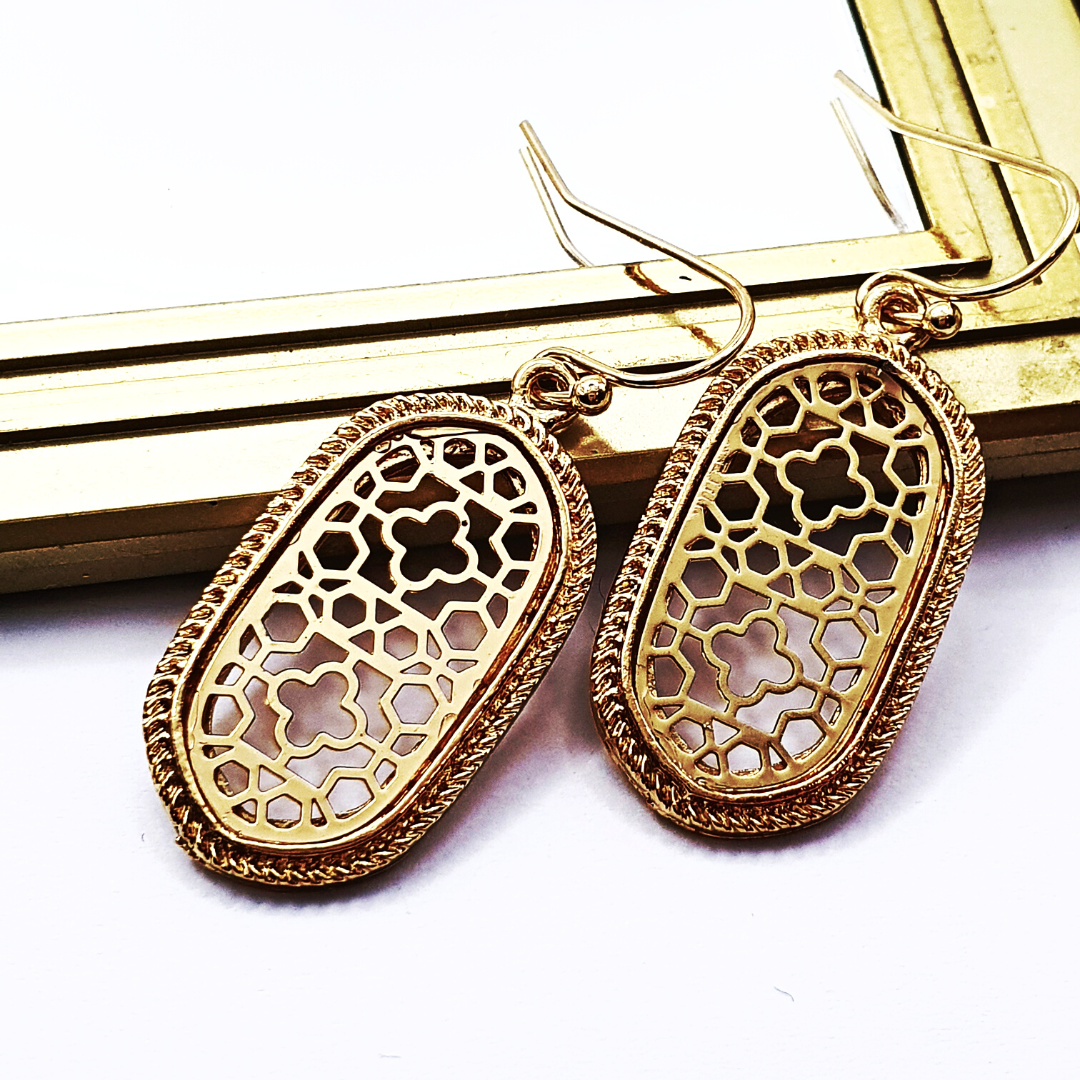 Oval Filigree Earrings