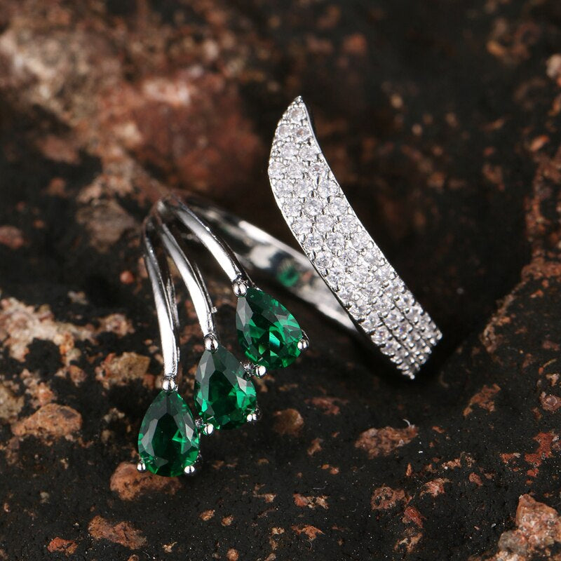 Emerald Dew Ring