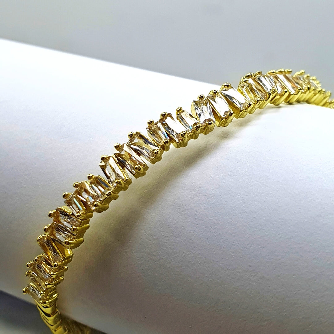 Irregular Zircon Bangle