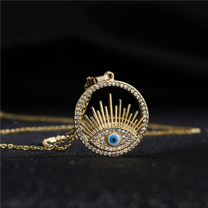 Dawn Turkish Eye Necklace