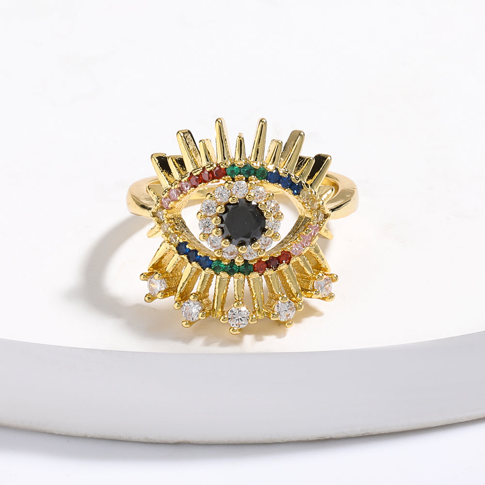 Psychedelic Turkish Eye Ring