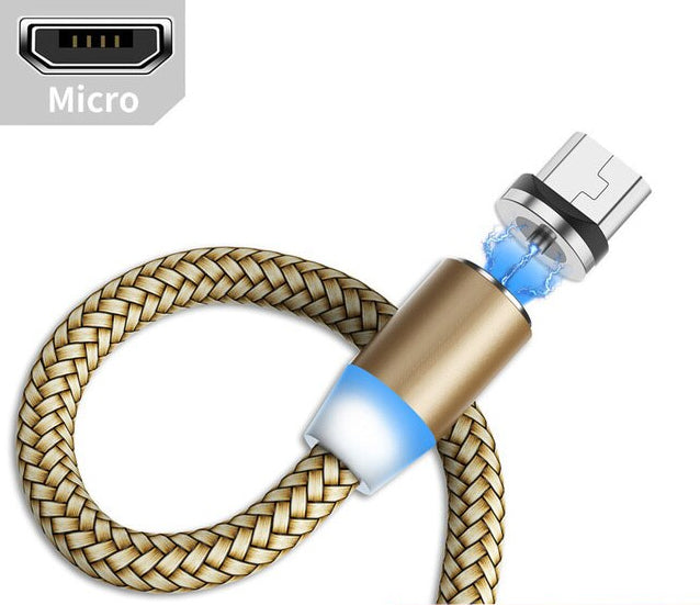 Gold Magnetic Charging Cable with any choice of Pin