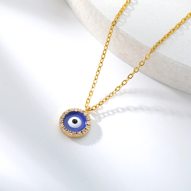 Turkish Eye Charm Necklace