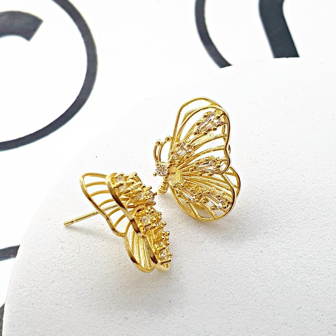 Butterfly Gold Wing Earrings