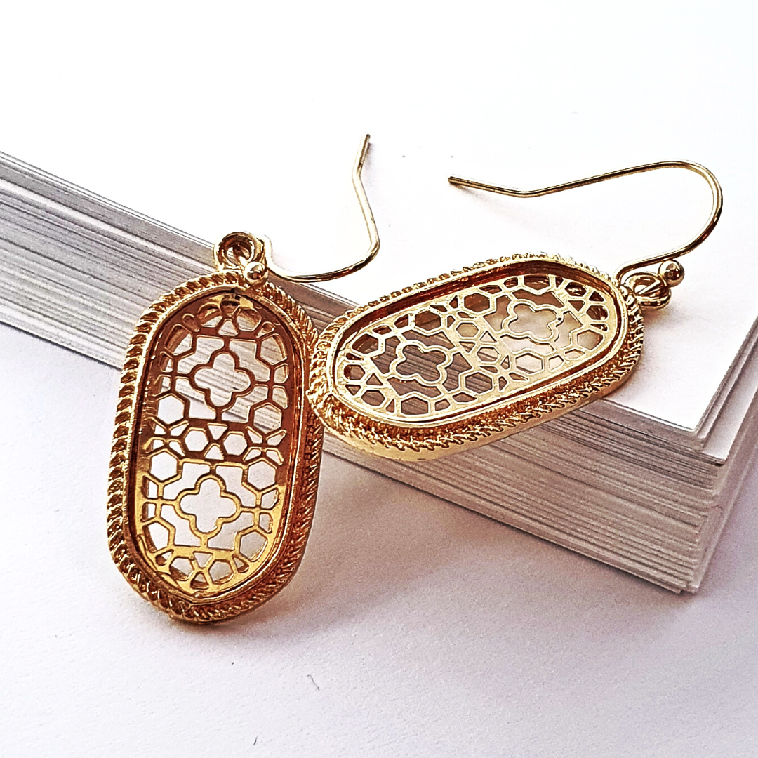 Oval Filigree Earrings